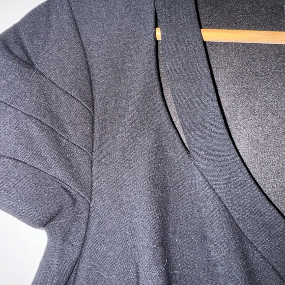 Cache size 6 black midi dress - Picture 2 of 5